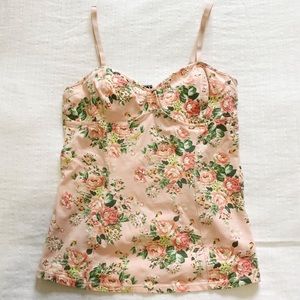 Aritzia | Talula Bustier Floral Top